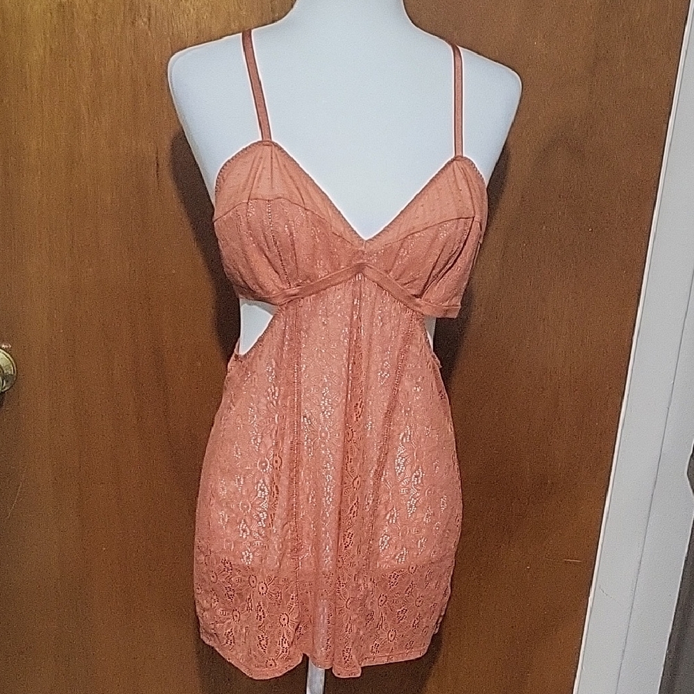 Victoria's Secret Coral Lace Nighty Size XL